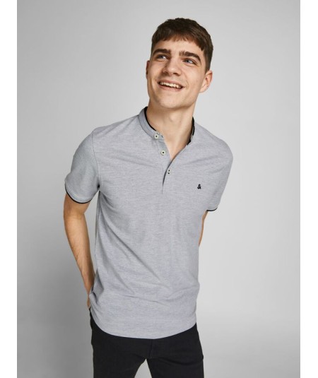 Polo Hombre Cuello Mao Henley Jaspeado 100% Algodón  12199711