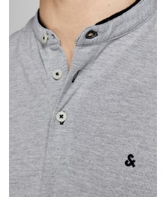 Polo Hombre Cuello Mao Henley Jaspeado 100% Algodón  12199711