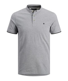 Polo Hombre Cuello Mao Henley Jaspeado 100% Algodón  12199711