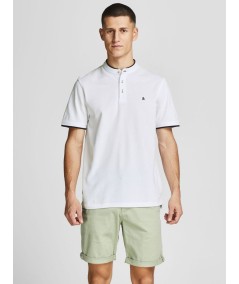 Polo Hombre Cuello Mao Henley Jaspeado 100% Algodón  12199711