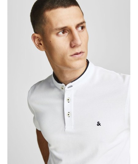 Polo Hombre Cuello Mao Henley Jaspeado 100% Algodón  12199711