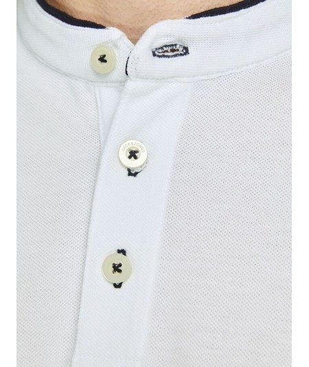 Polo Hombre Cuello Mao Henley Jaspeado 100% Algodón  12199711