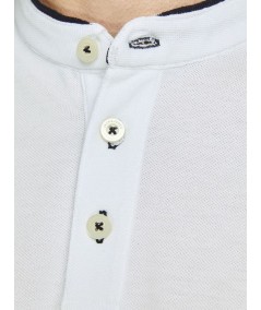 Polo Hombre Cuello Mao Henley Jaspeado 100% Algodón  12199711