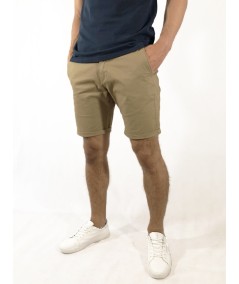 Bermuda para hombre Old Taylor 31130 tipo chino Regular Fit en algodón elástico con bajos vueltos ajustables, cómoda y perfecta