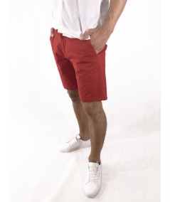 Bermuda para hombre Old Taylor 31130 tipo chino Regular Fit en algodón elástico con bajos vueltos ajustables, cómoda y perfecta