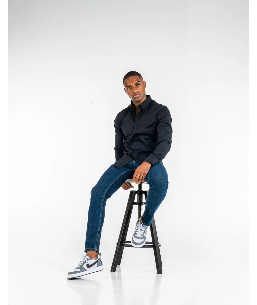 CAMISA BÁSICA VESTIR CUELLO CAMISERO ROY TIGER